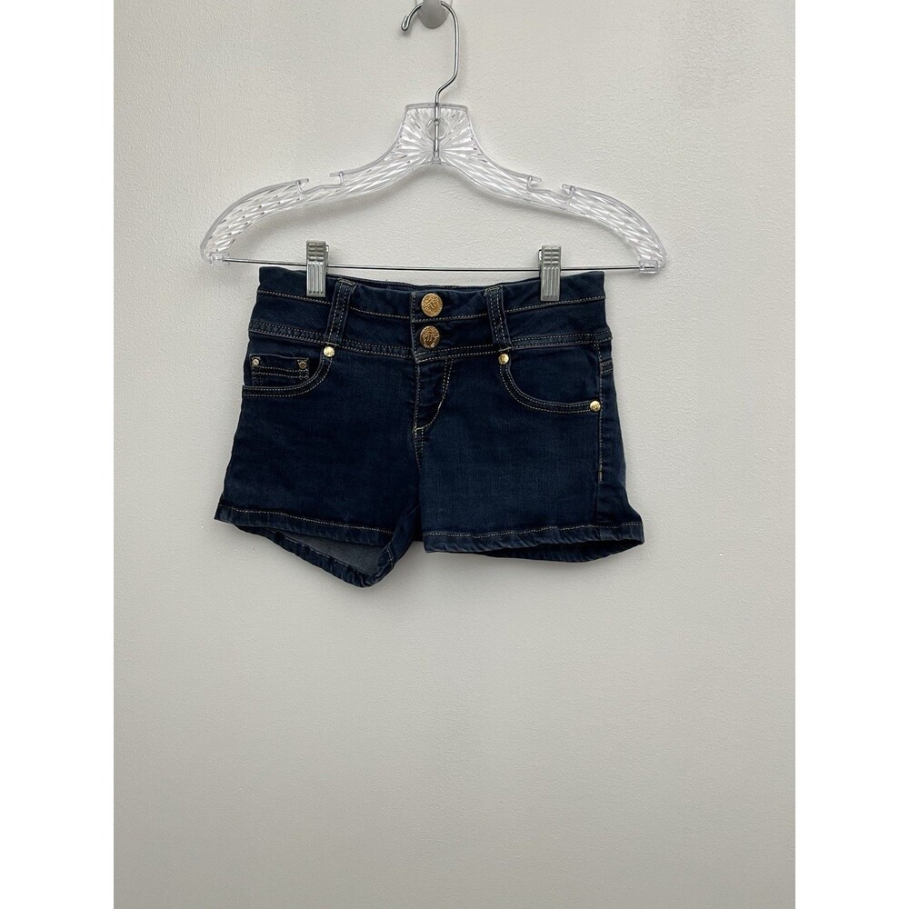 Studio F Premium Denim women’s Mom shorts Blue Size 6 Mid Rise 5 Pockets